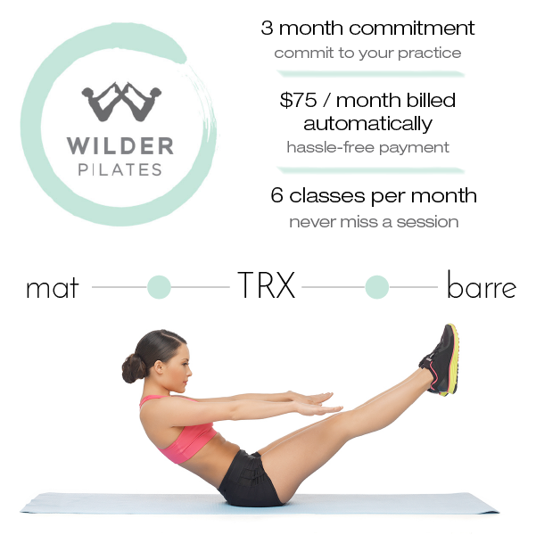 Wilder Pilates Monthly Billing Option